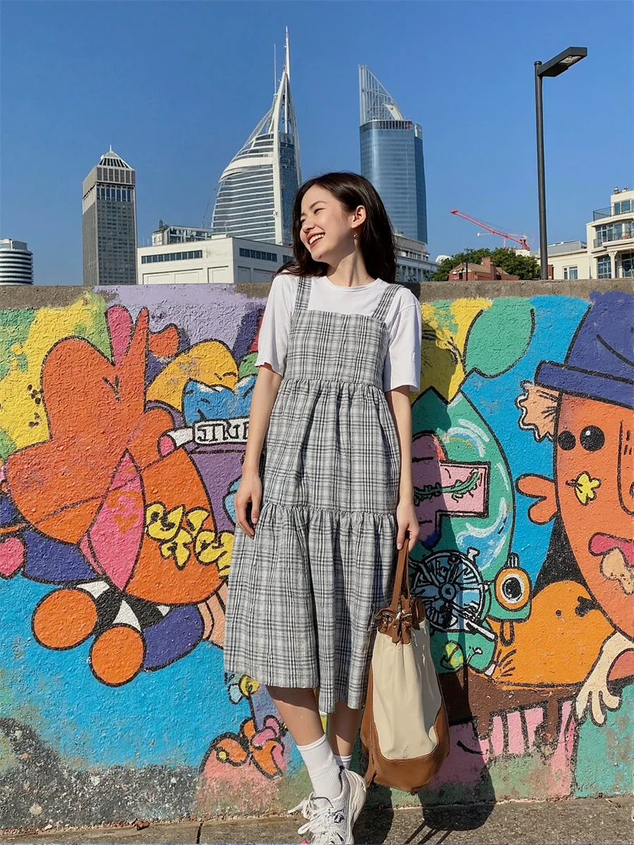 فساتين نسائية كاجوال ويوم مستقيمة للخريف بياقة مدورة ورقبة عالية ورقبة ثابتة ورقبة دائرية نصف الياقة المدورة وطية صدر السترة فريدة من نوعها #6