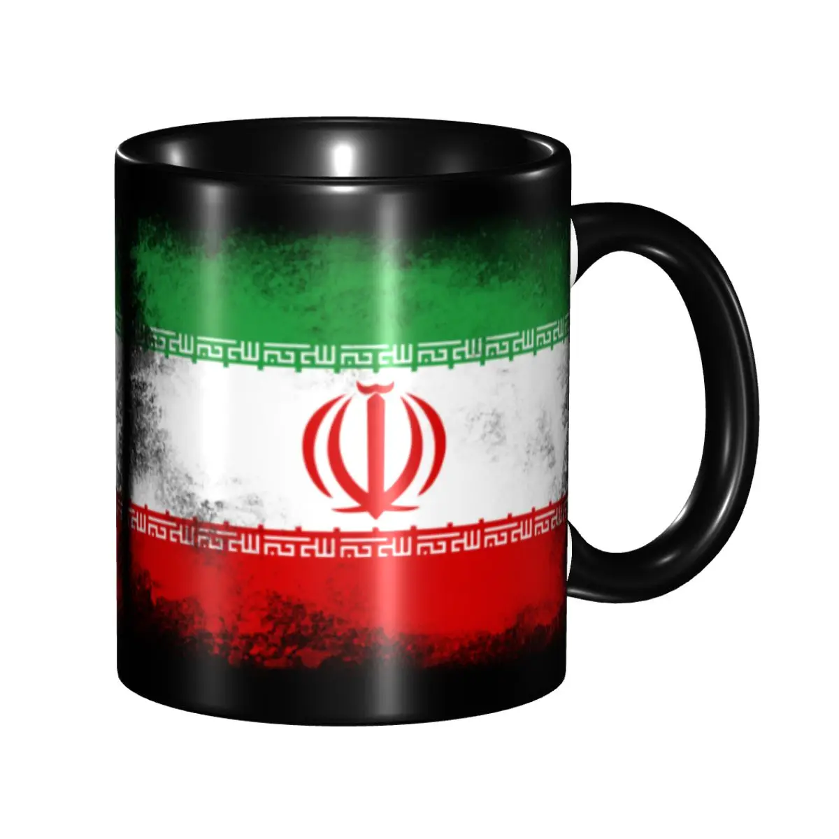 Iranische Flagge Kaffeetassen DIY Personalisierte Keramiktasse Kreatives Geschenk