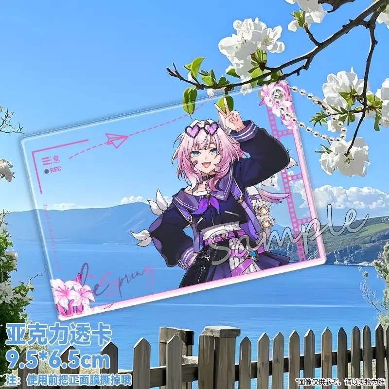 อะนิเมะ Honkai: Star Rail Khaslana Mydeimos คอสเพลย์ Photo Props Diy การ์ตูนใหม่อะคริลิคใสการ์ดคริสต์มาสของขวัญ