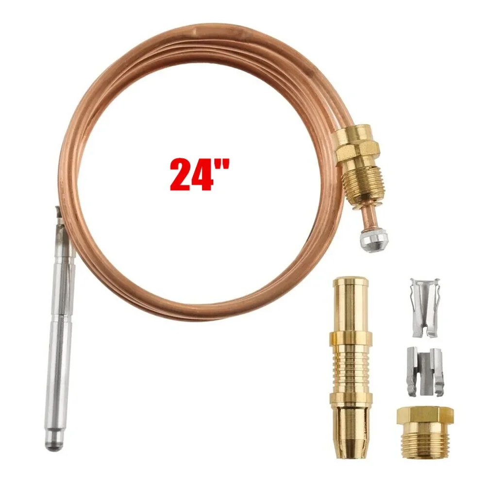 1pc Thermocouple 24/36inch Thermocoupler For Thermostat Control Burner Assembly Copper For General Purpose HVAC Thermocoup
