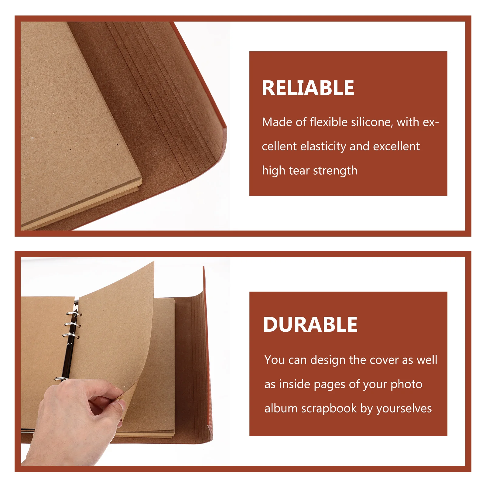 

Retro Photo Album Scrapbook DIY Handmade Photo Book Vintage Style Cover for Family Memories Birthday Wedding Anniversary