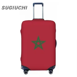 Marokko Land Vlag Bagage Cover Koffer Reizen Accessoires Gedrukt Elastische Stofkap Tas Trolley Case Beschermende