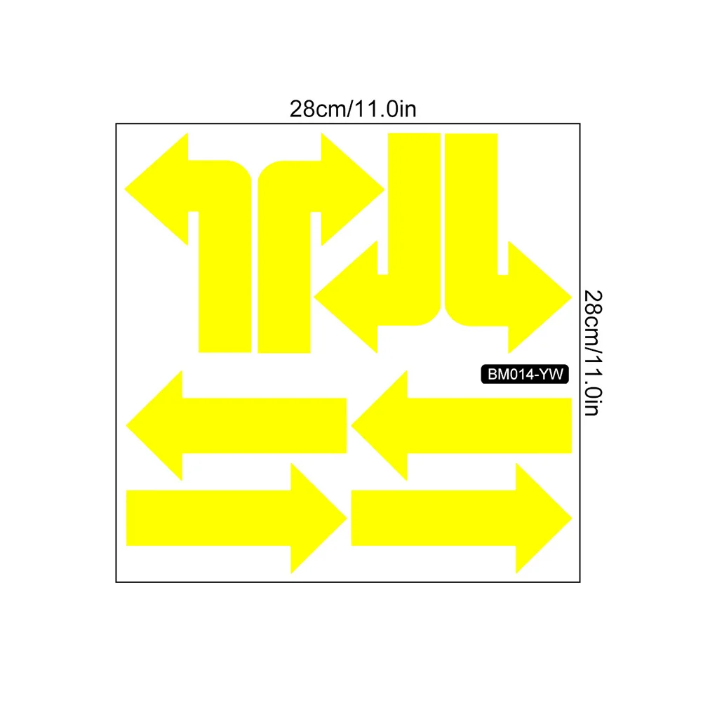 2 Sheets Arrow for Adults Floor Nail Directional Decals Detachable Sign