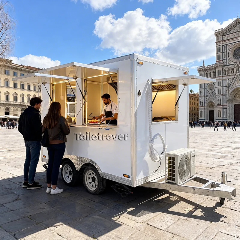 

Высокоэффективный мобильный фудтрак-прицеп с полным набором услуг, коммерческая кухня на колесах, передвижная уличная кухня, производство Китай