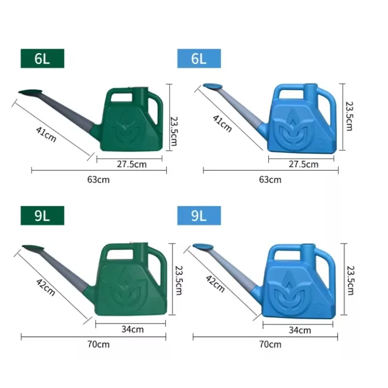 독특한 딥뱅 도매 농업 정원 관개 도구 그린 6L 식물 꽃 물뿌리개 1.5 갤런 정원 물뿌리개 플라스틱
