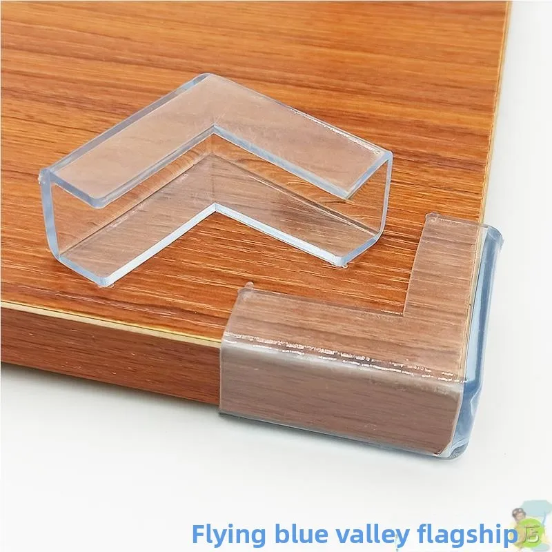 

Утолщенные прозрачные силиконовые защитные уголки от ударов для стеклянных кофейных столиков, защита углов от детей Fly Blue Valley