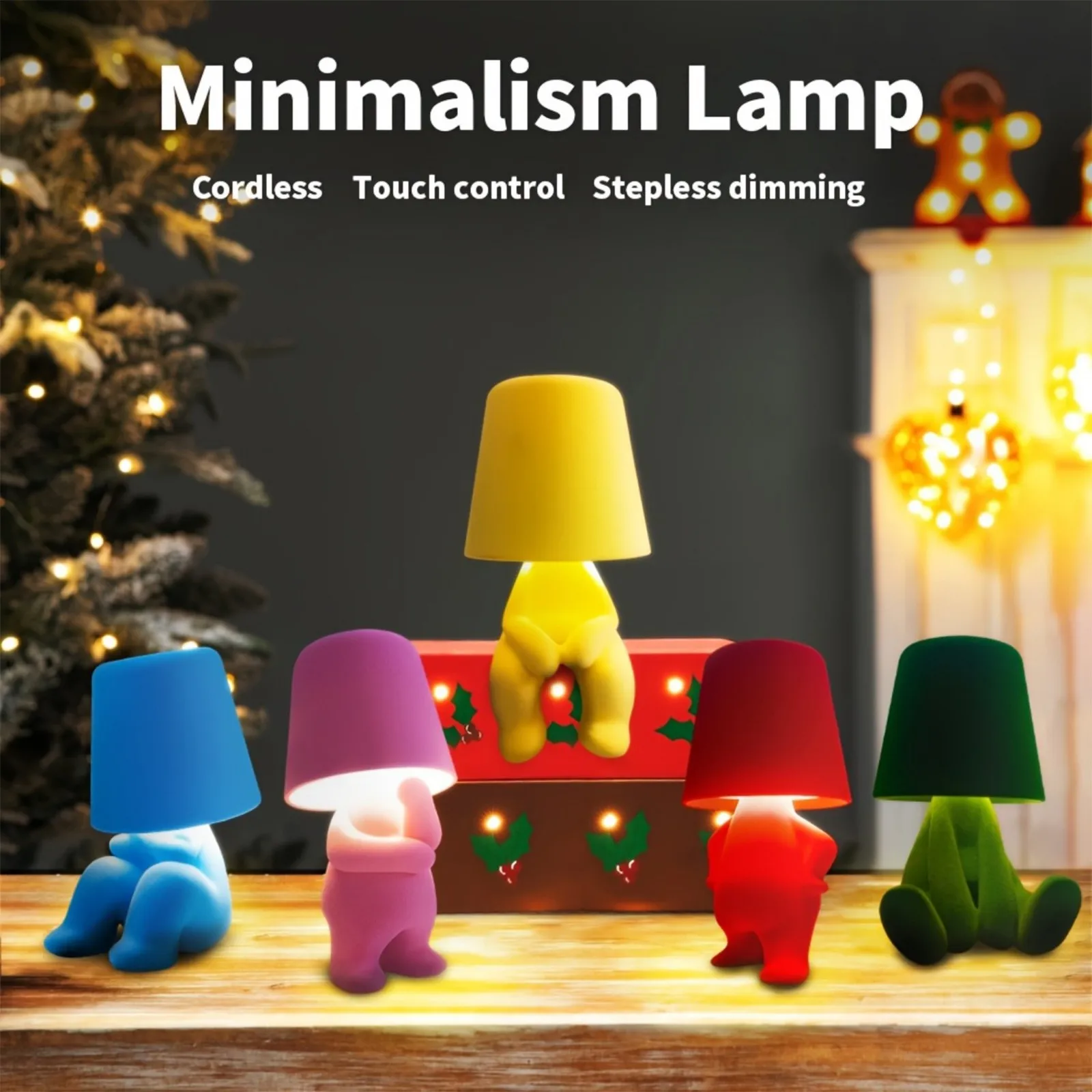 Mini Creative Table Small Book Lights Little Naughty Boy Night Lamp Home Room Bedside Desk Decoration Children's Gift