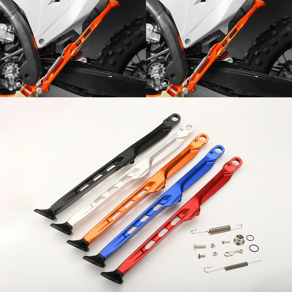 Motorcycle For KTM EXC EXCF XC XCW XCF XCFW TPI SIX DAYS For Husqvarna TE FE For GasGas EX EC MC Kickstand Side Stand+Spring Kit