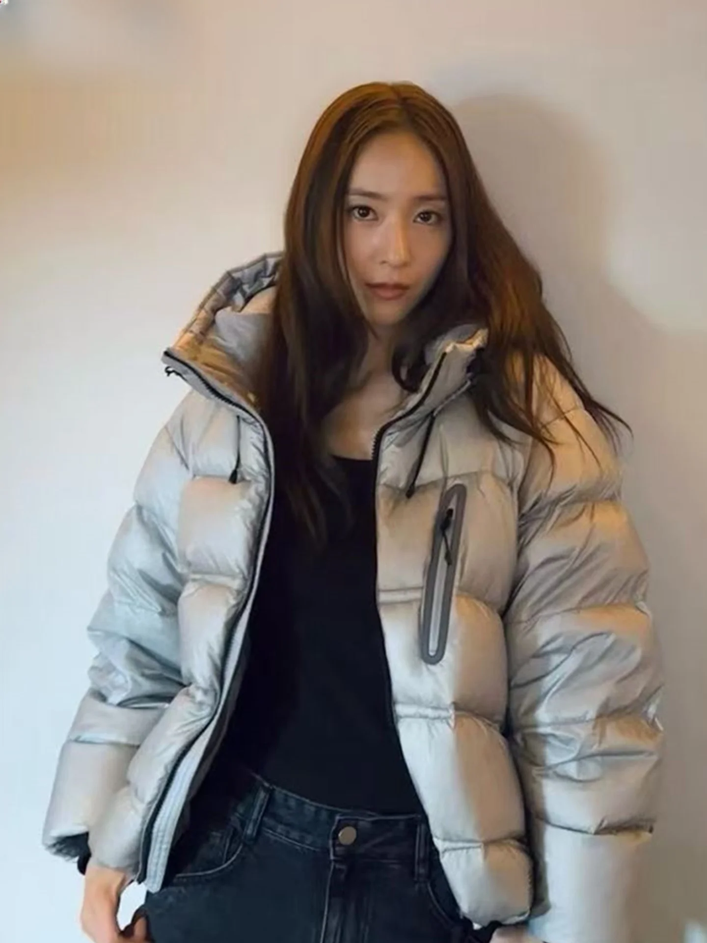 

High Quali Zheng Xiujing down Jaet Hooded Warmth Trendy Brand ex Winter Coat Youthful Modern Sle Breathable Polyester