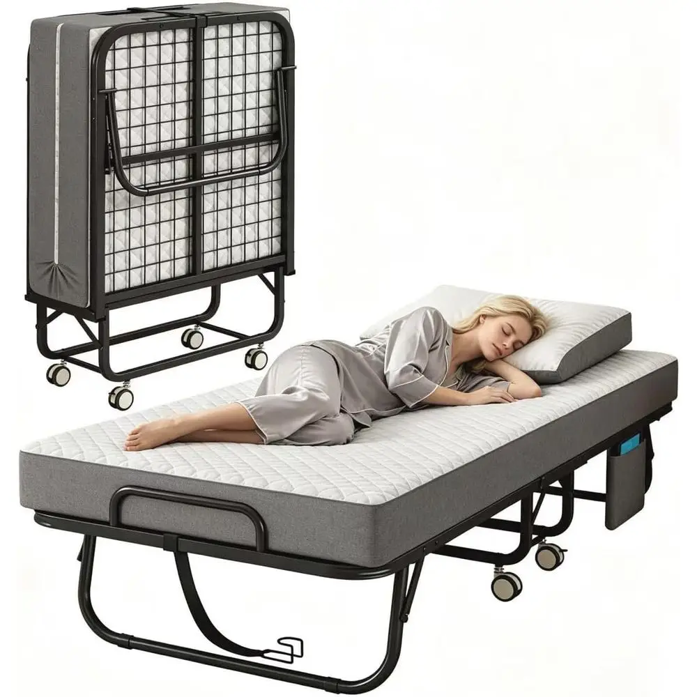 olding Bed with Mattror Adults, 75