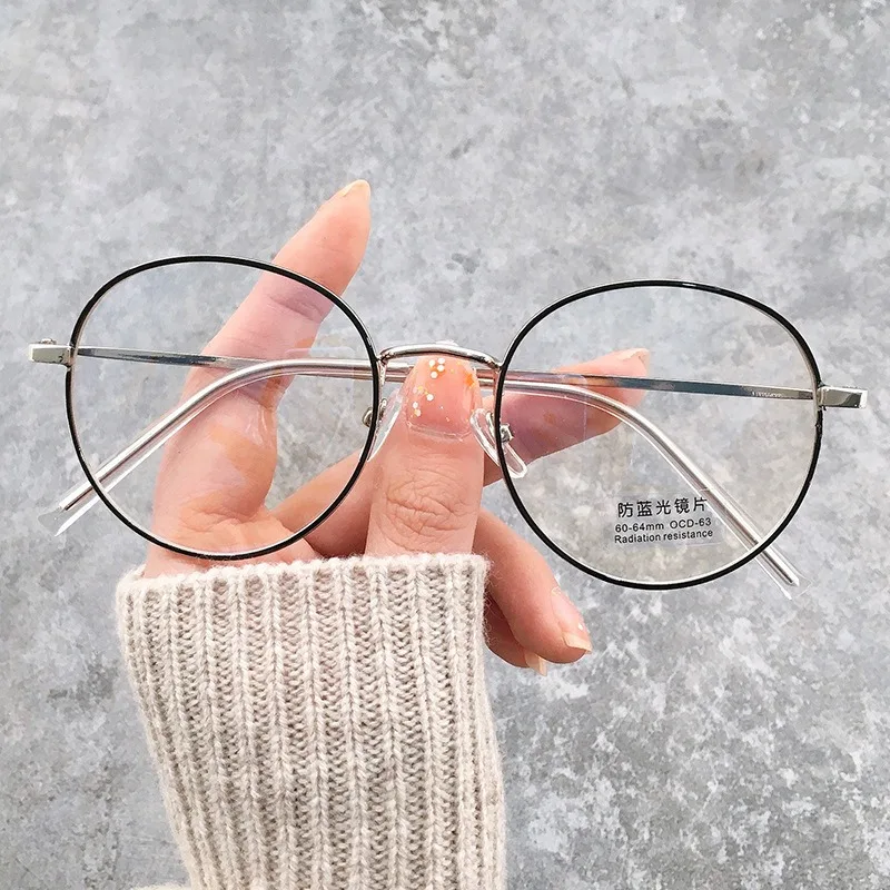 Anti-Blue Light Glasses for Women Men Classic Metal Frame Eyewear Fashion Office Computer Goggles Blue Rays Blocking Glasses