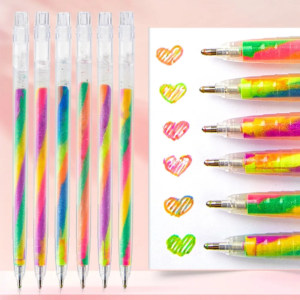 6/12/18PC DIY Glitter Pastel Pens Birthday Party Wedding Valentine's Day Children's Day Back To School Party Gifts School Prizes - view 6