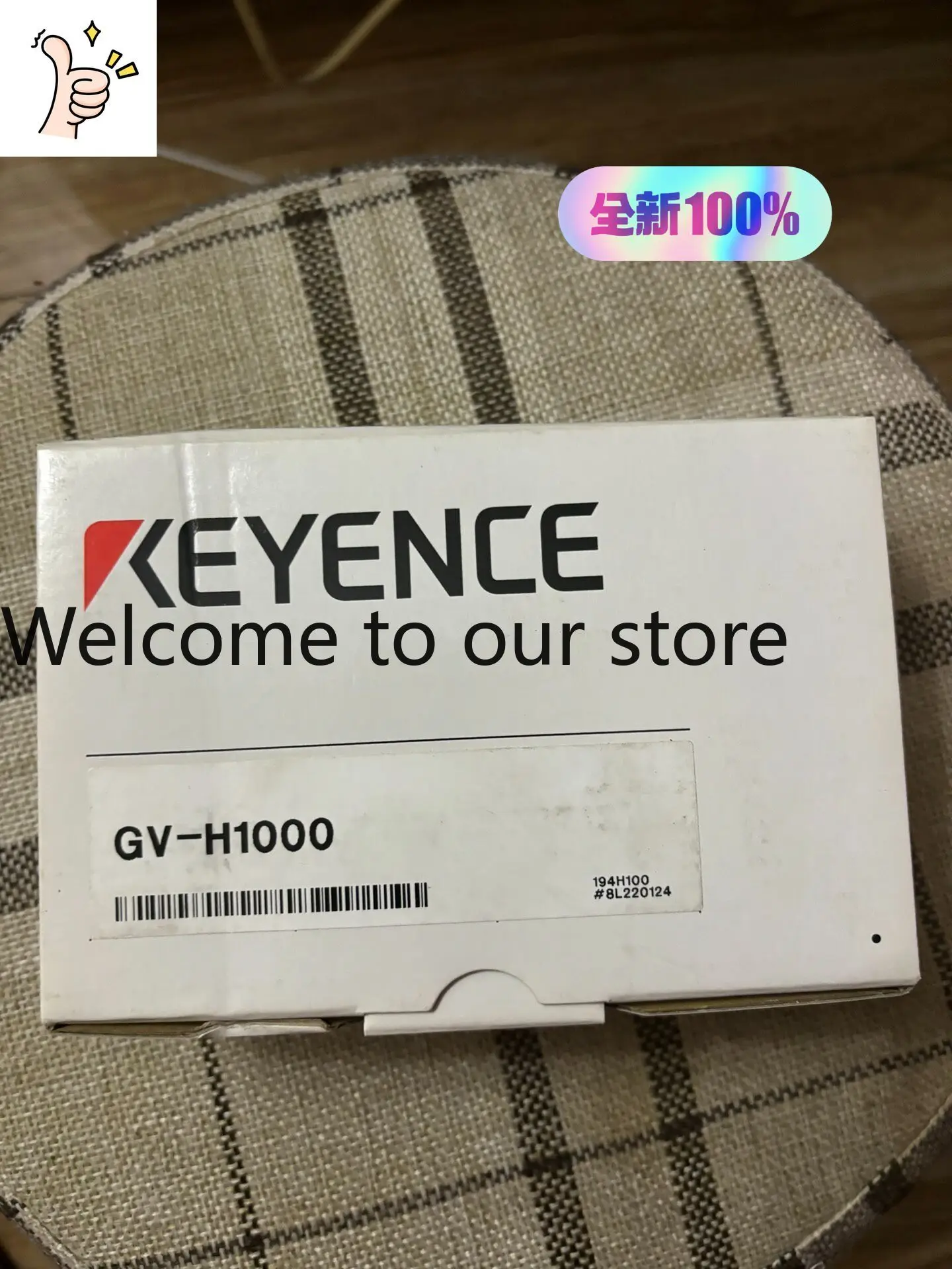 GV-H1000, The New Original And Genuine KEYENCE Laser Sensor, The Inner And Outer Barcodes Are The Same.