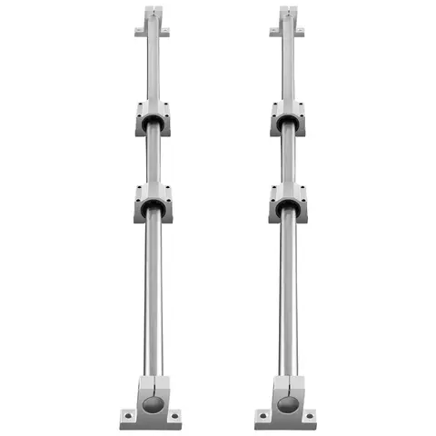 SucceBuy SFC 2PCS Linear Guide Rails SFC16 SFC20 1000/2000mm & 4 Slide Blocks High Load-Bearing for DIY CNC Routers Lathes Mills
