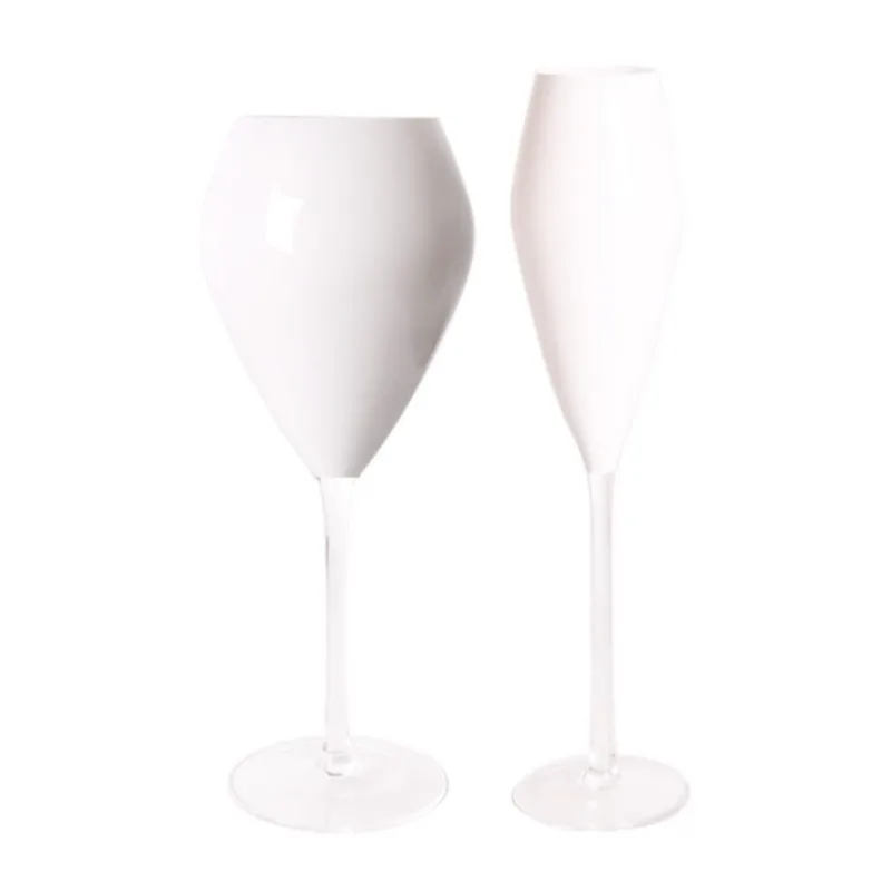 Love of Black and White 240-600ml Creative Art Goblet Handmade Crystal Glass Red Wine Champagne Cup Bar Festival Drinkware Gift