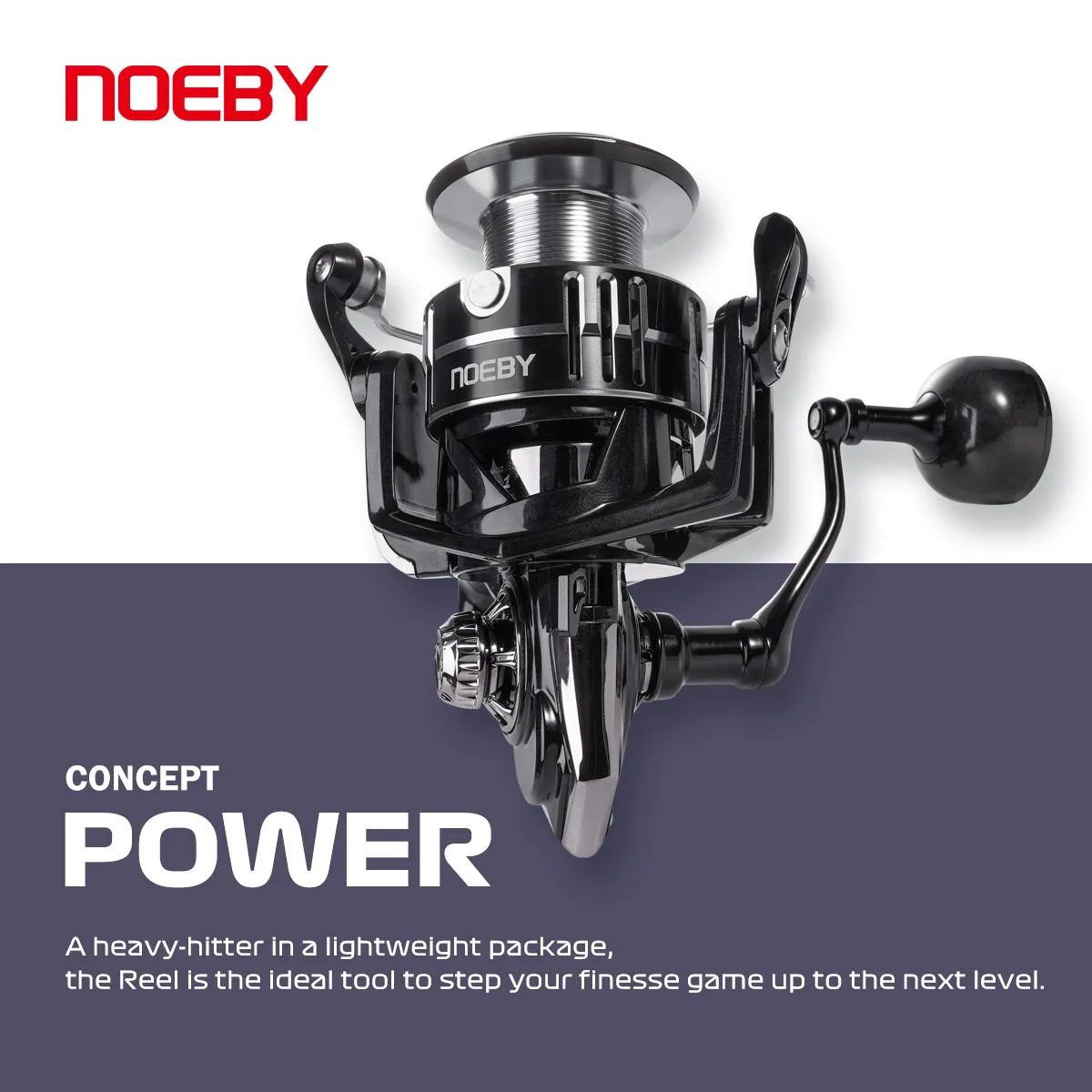 Carrete spinning NOEBY Nonsuch V6 – Carbono ligero para agua dulce