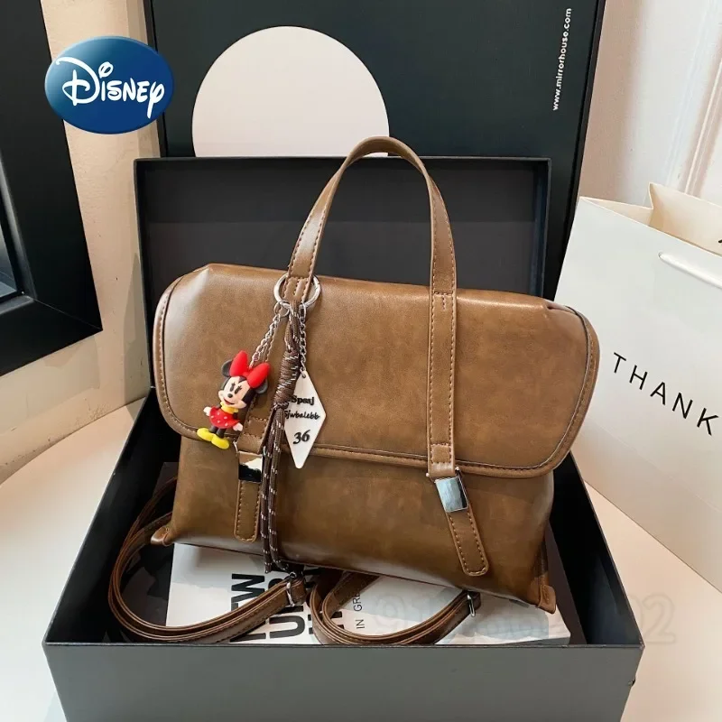 

Новый женский рюкзак Disney Minnie, милая женская сумка через плечо с героями мультфильмов, многофункциональная женская сумка большой вместимости