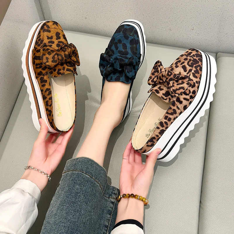 Halbschuhe Rome Stoff PU Hufabsätze Gummischuhe Niedrige Rome Stoff PU Hufabsätze