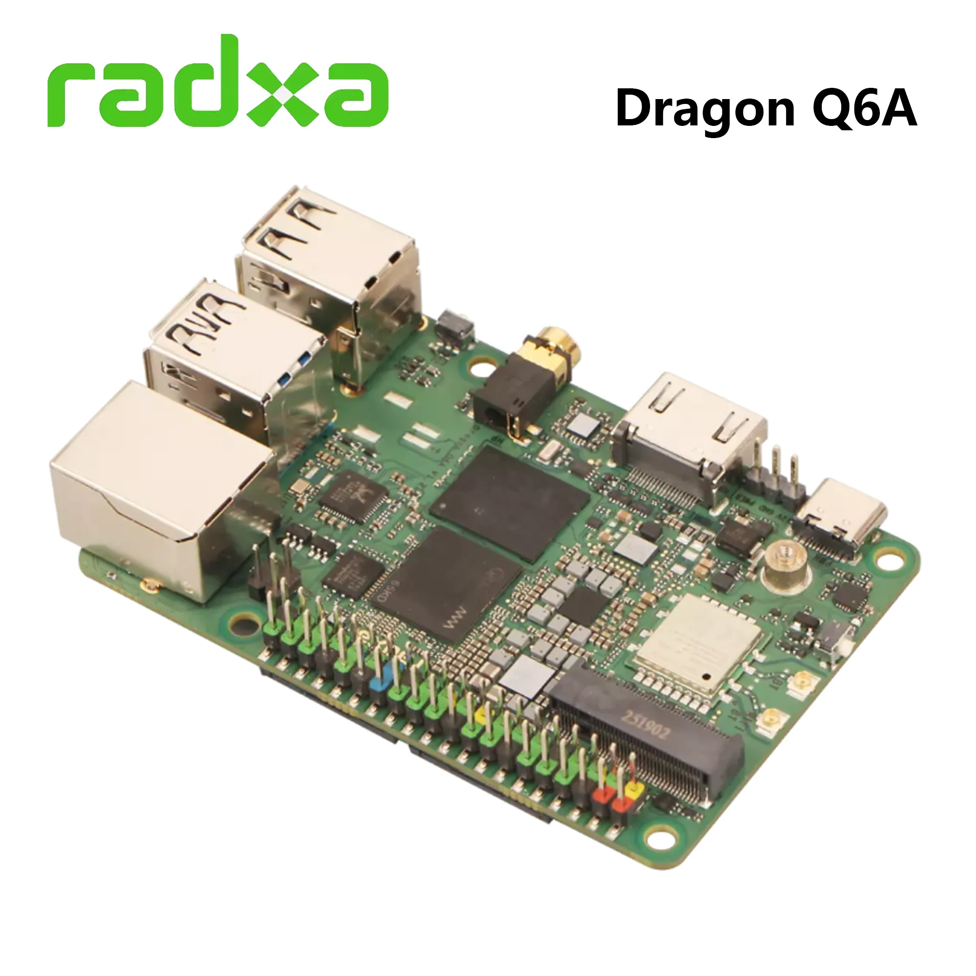 لوحة تطوير Radxa Dragon Q6A Qualcomm QCS6490 Soc 12TOPS قوة الحوسبة LPDDR5 منصة ثماني النواة لـ Edge AI #3
