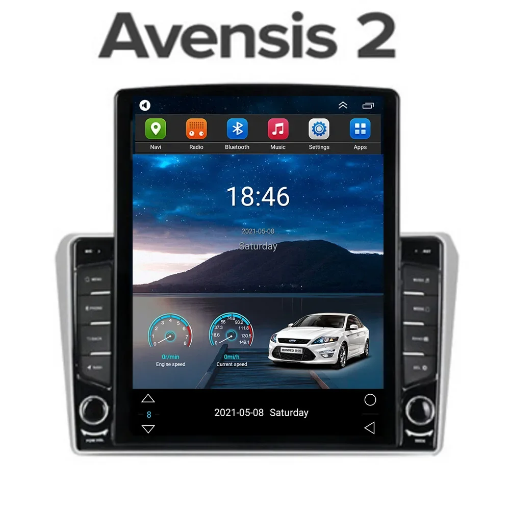 

Автомагнитола для Toyota Avensis T250 2 II 2003-2009, 2DIN, Android 13