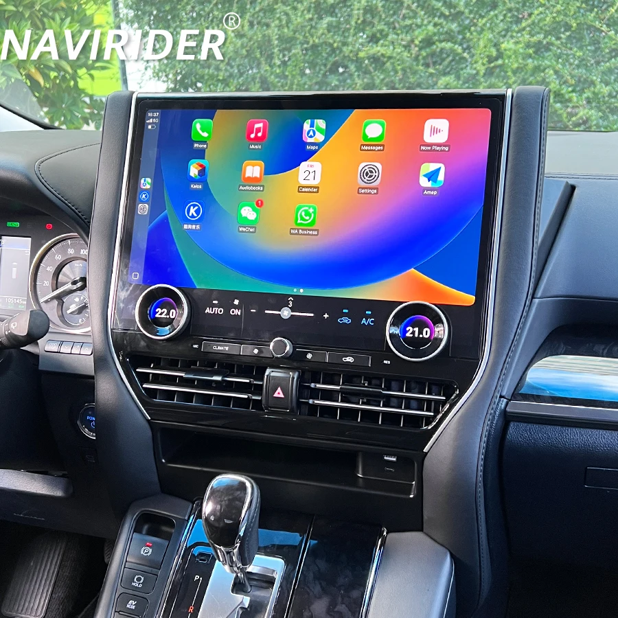 

16,8 дюйма для Toyota Alphard Vellfire обновление 40 серии 2015-2023 автомобильный радиоприемник Navi GPS Android 13 авто мультимедийный плеер 4G Carplay