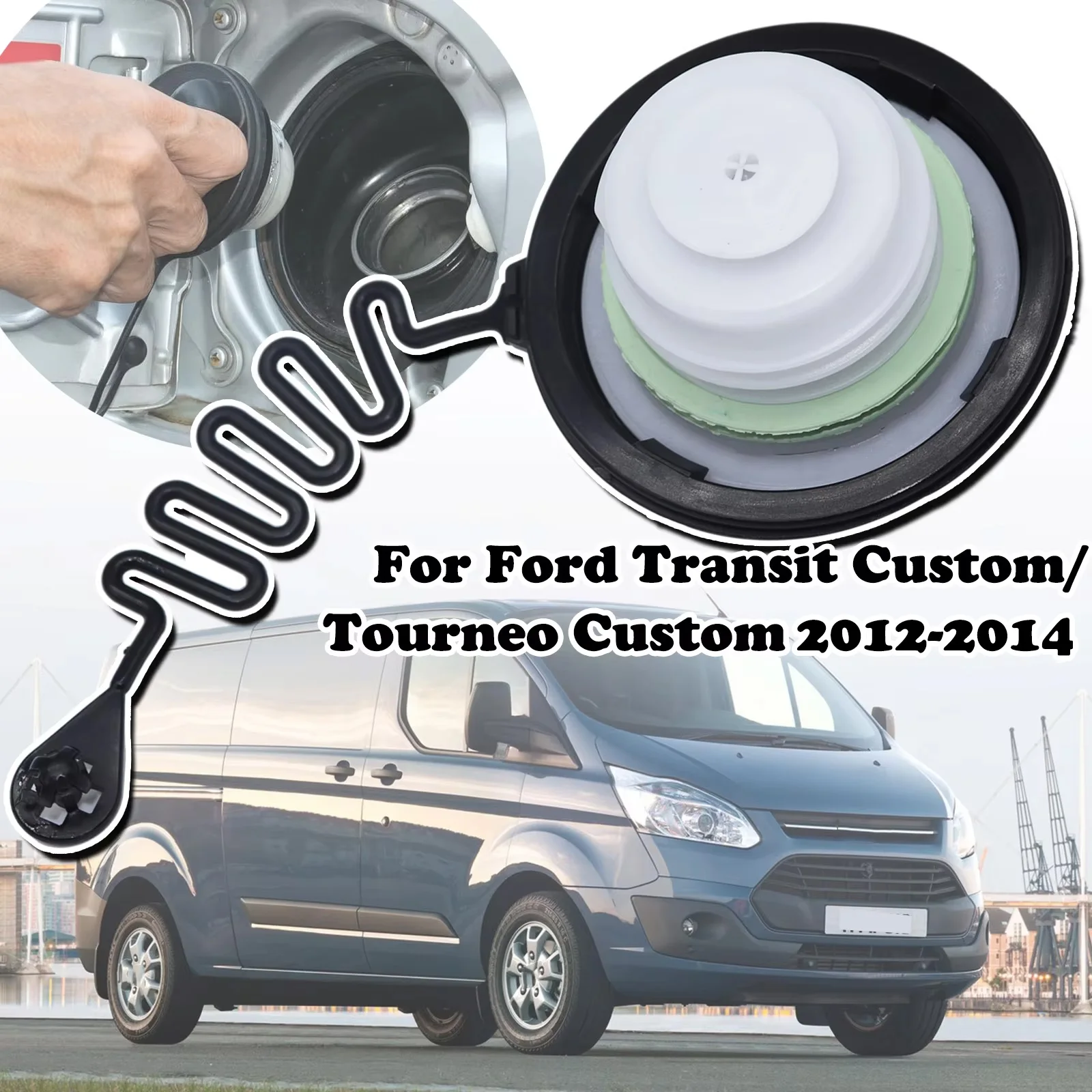 Fuel Tank Filler Cap Assy ForFord Transit Custom/Tourneo Custom Petrol Diesel Plug Cover Replace Engine Light Gas Evap Issue Fix