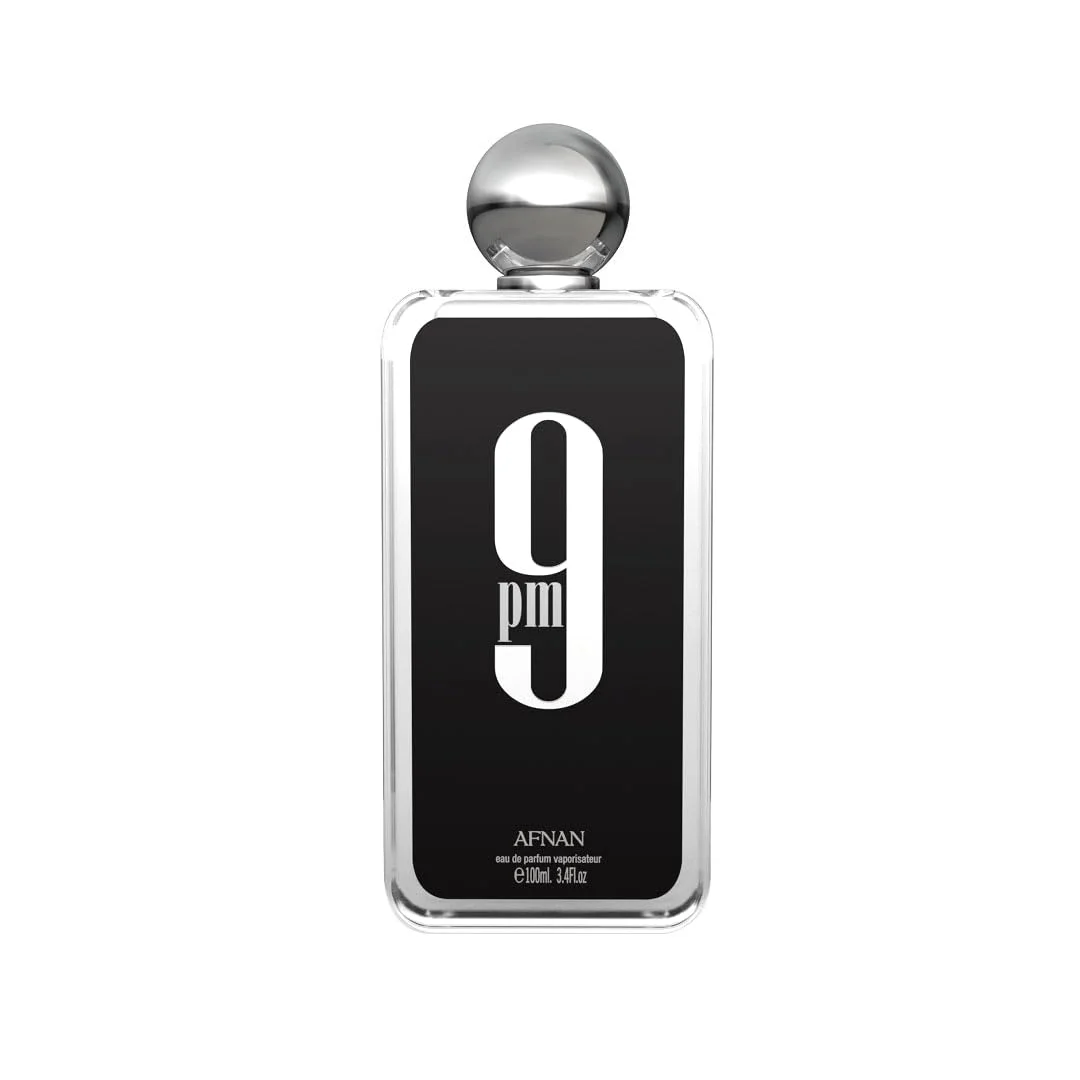 Afnan 9 PM Eau De Parfum 3.4 Oz / 100 Ml | Long-Lasting Masculine Cologne | Warm Vanilla, Cinnamon & Amber Woody Fragrance view 7
