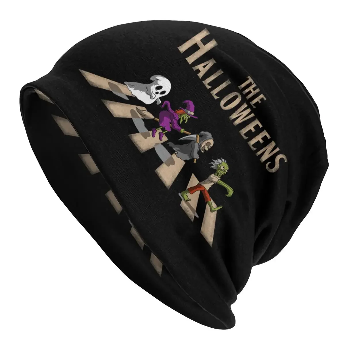 Gorros de película de terror para hombres y mujeres, gorros de punto de doble uso, Calavera fantasma, esquí, Halloween, calle