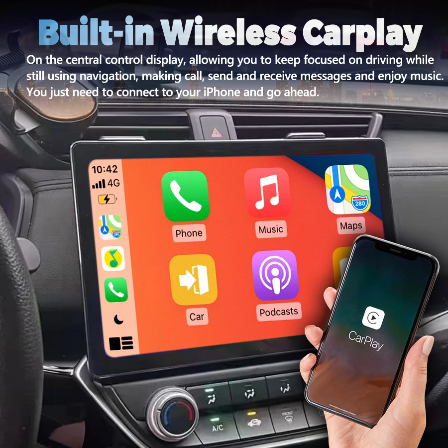 Reproductor de vídeo Multimedia para coche Android 14, pantalla 2K de 13,3 pulgadas para Honda crider 2018 2019 2022, navegación GPS estéreo, Carplay inalámbrico