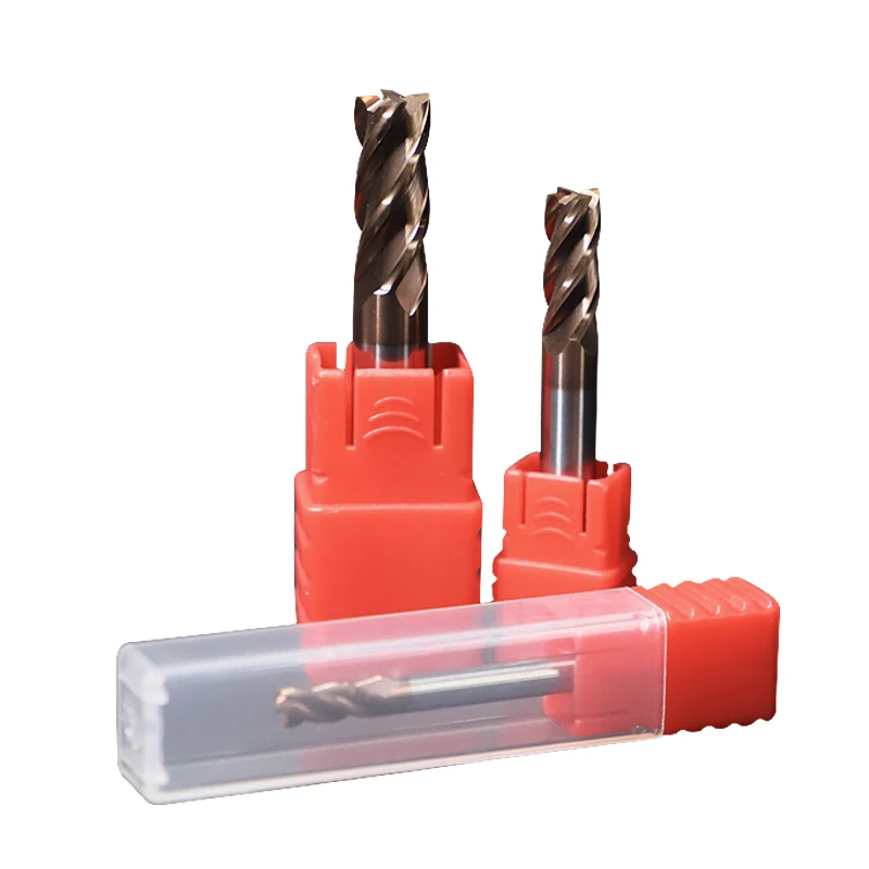 ZGT HRC60 4 Flute Tungsten Steel Milling Cutter End Mill CNC Cutting Metal Alloy Carbide Endmill 4mm 6mm 8mm 10mm 12mm 16mm 20mm