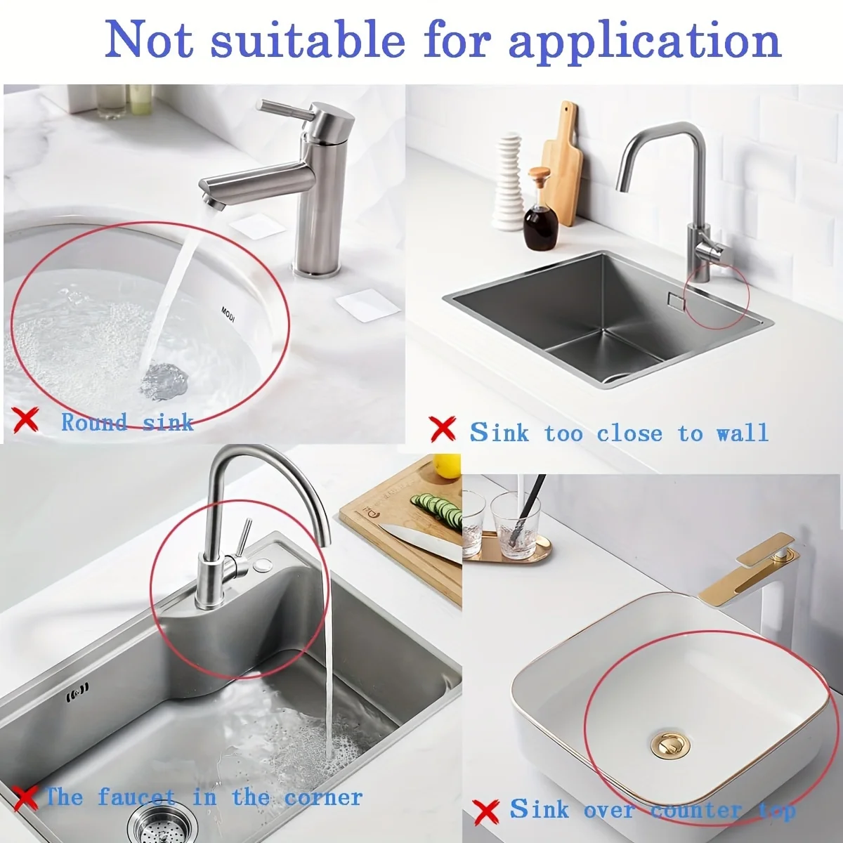 30Inch Kitchen Silicone Faucet Mat Water Catcher Mat Sink Large Size Splash Pad Countertop Drain Drying Protector Bathroom