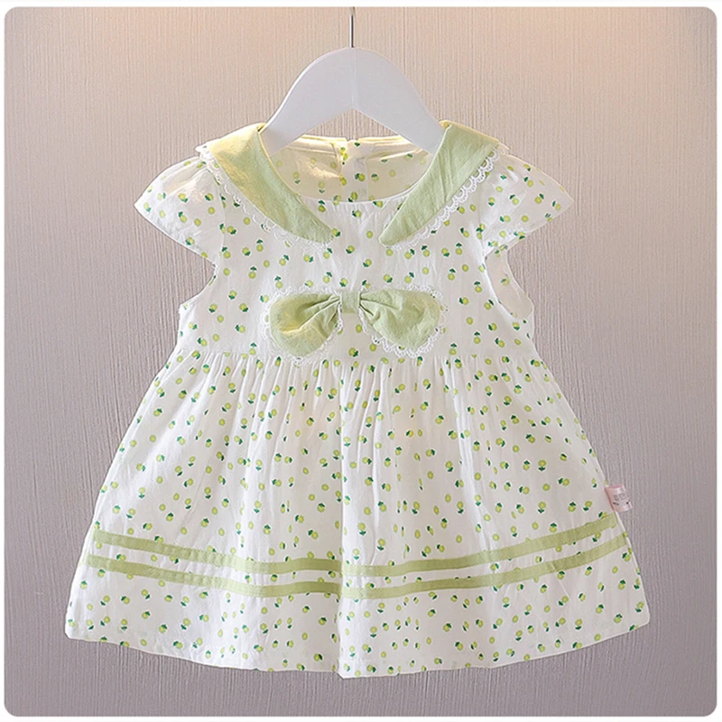 

9M-5T summer children kids girls fashion cute cotton short sleeve dress
