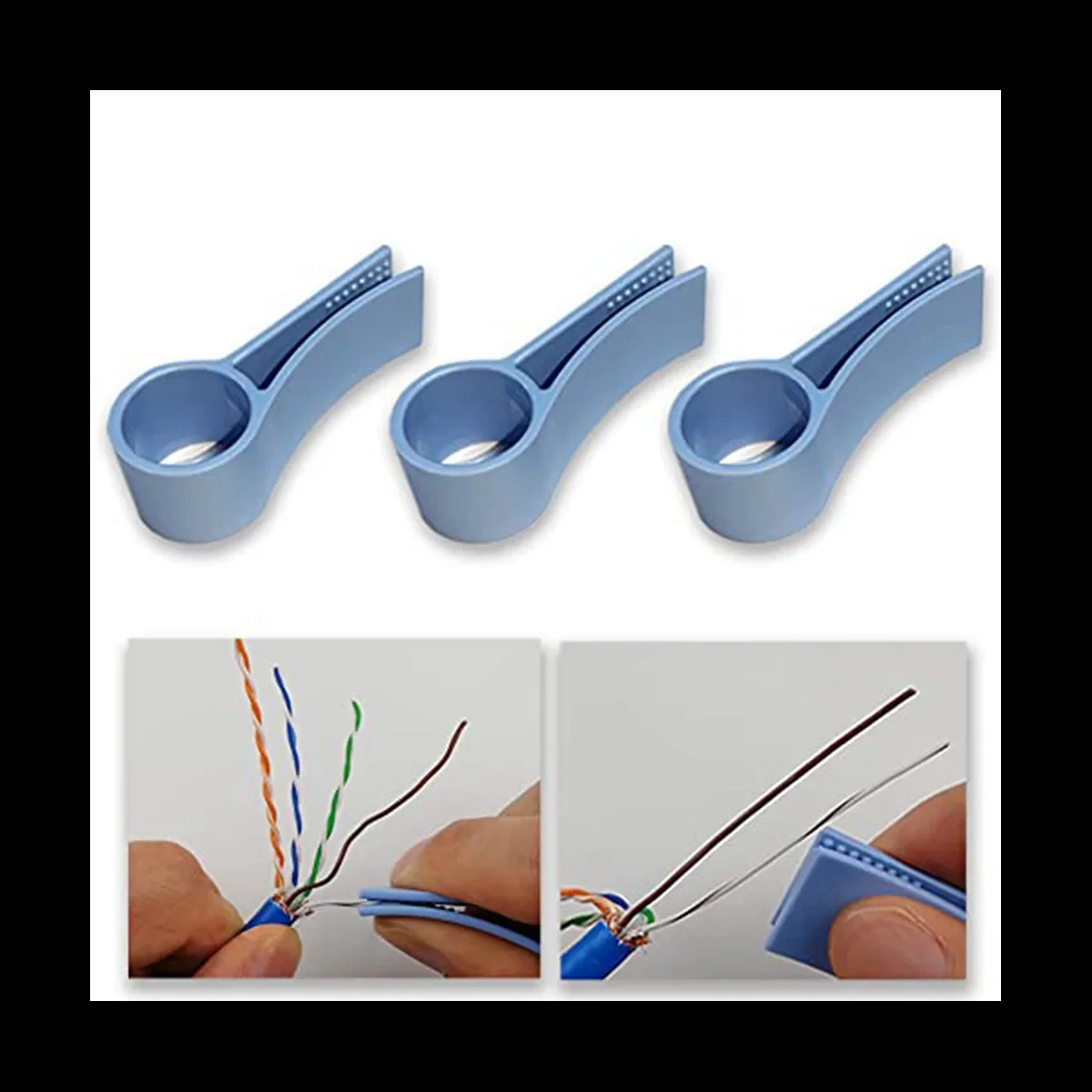 Cavo di rete Untwist Tool Wires Pair Separator Tools Wire Untwisting Tools piastra per cavi per CAT5/CAT5E/CAT6/CAT7 3/6 pezzi