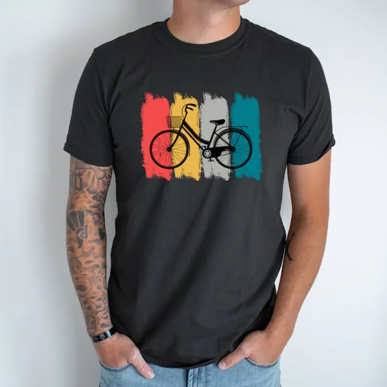 Cycologist Bicycle Lover Shirts Bicycle Gift Ideas Men Summer Short Sleeves Retro Cycle Unisex T-shirt Cotton Shirts DTG Printed