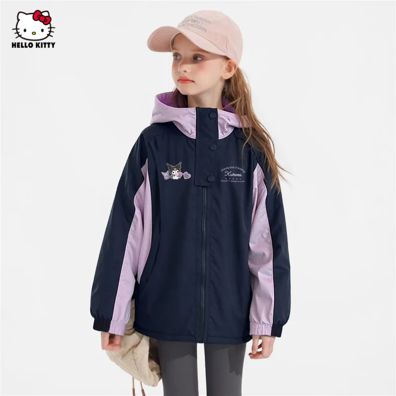 

【Officially authorized】Autumn Color-Block Jacket New Sweet Cool Style Color Block Hooded Jacket Suitable for casual outings Perf