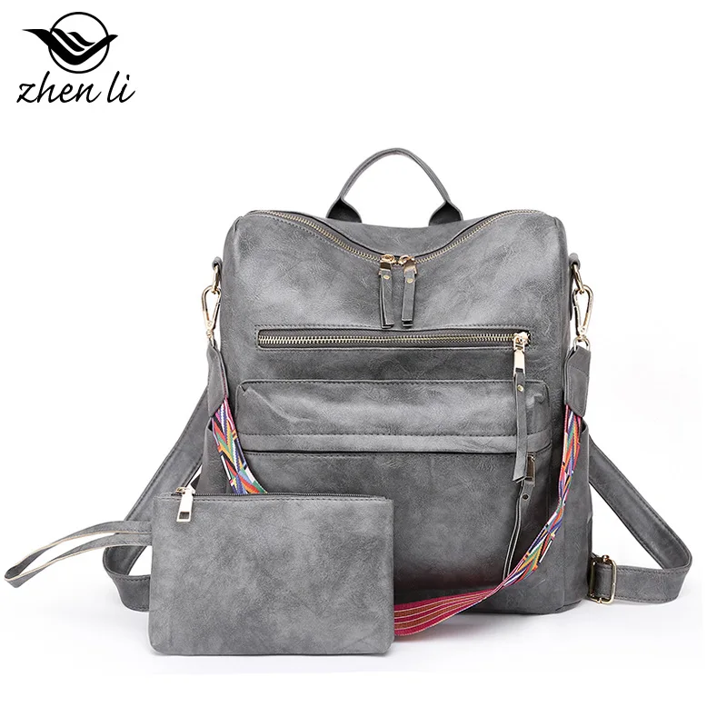 Zhenli Women's Bag 2026 New Ins Wind Backpack Women's Cross-border Fashion Retro Suit Women's Bag