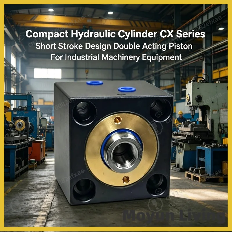 Compact Hydraulic Cylinder CX Series Short Stroke Double Acting Piston Mini Block Type Hydraulic Jack For Industrial Machinery