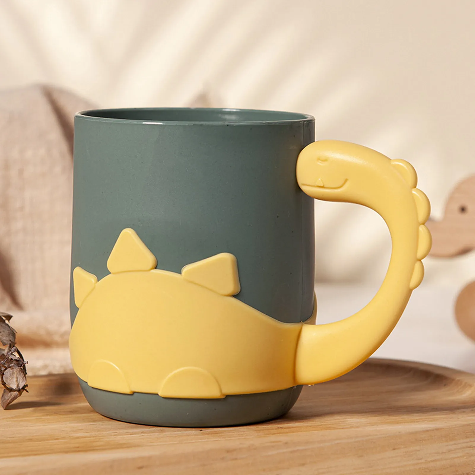 Toothbrush Tumbler Cup Holder Cartoon Dinosaur Wash Mouth Couples Cup Brushing Mouthwash Cup Bathroom Accessories