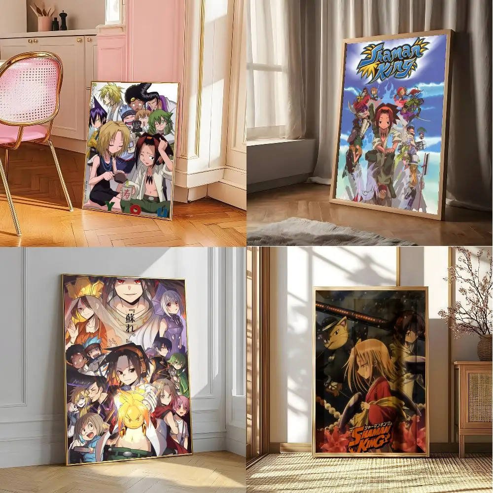 S-shaman K-king Anime Poster Posters Sticky Vintage Room Home Bar Cafe Decor Kawaii Room Decor