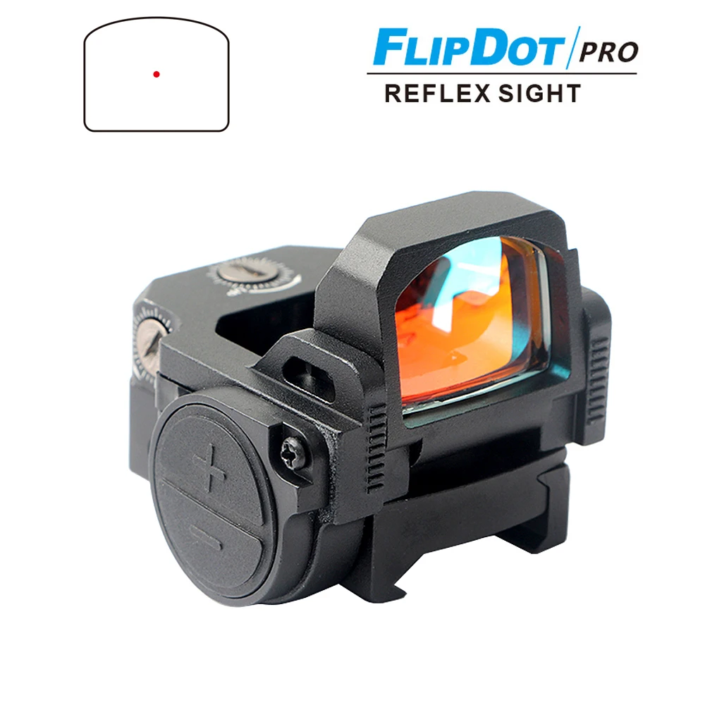 

Tactical Vism Flipdot Pro Sight Compact Pistol Red Dot Flip Sights 3 MOA Reticle Scope Hunting Airsoft Riflescope Glock Mount