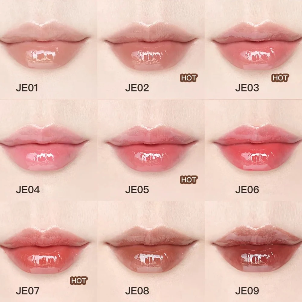 フラワーノーズ スウィーティーベア コーティング リップジェリー 新しいグロッシー ハイドレーティング ノンスティッキー モイスチャライジング ロングラスティング リップティント リップグロス メイクアップ