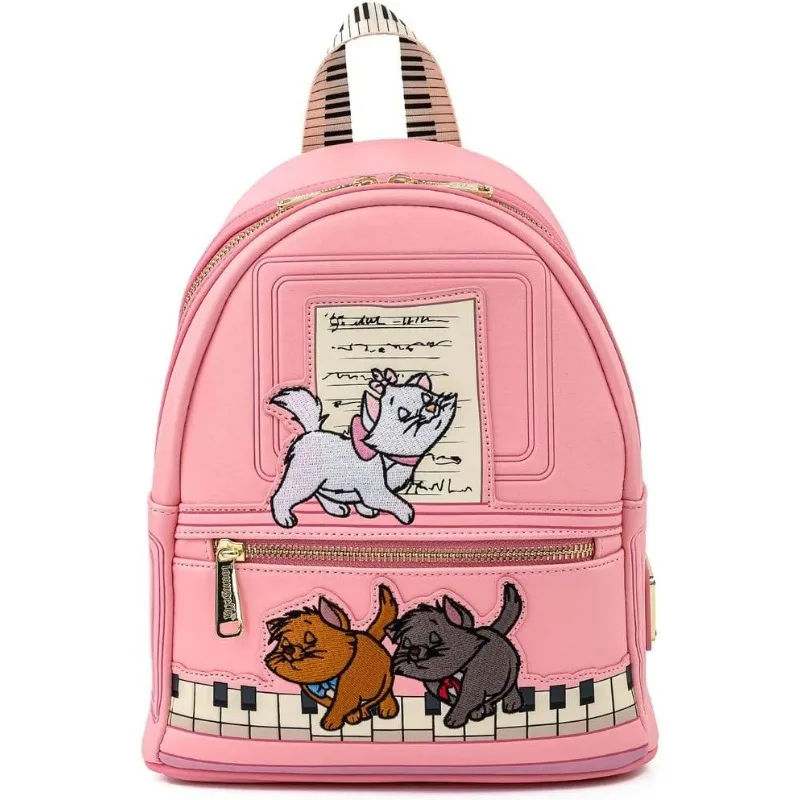 Loungefly Disney Aristocats Piano Kitties Womens Double Strap Shoulder Bag Purse