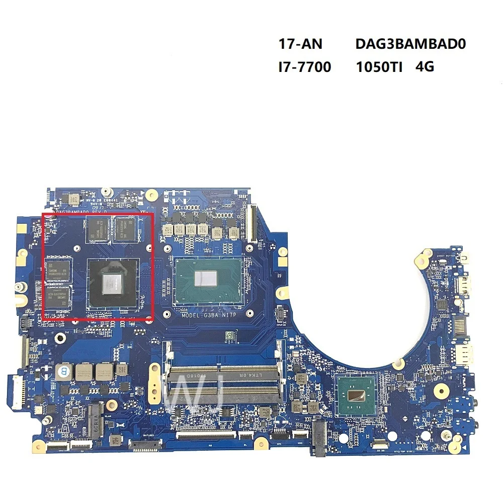 For HP17-AN  DAG3BAMBAD0 I7-7700 1050TI 4G Motherboard with100% Tested