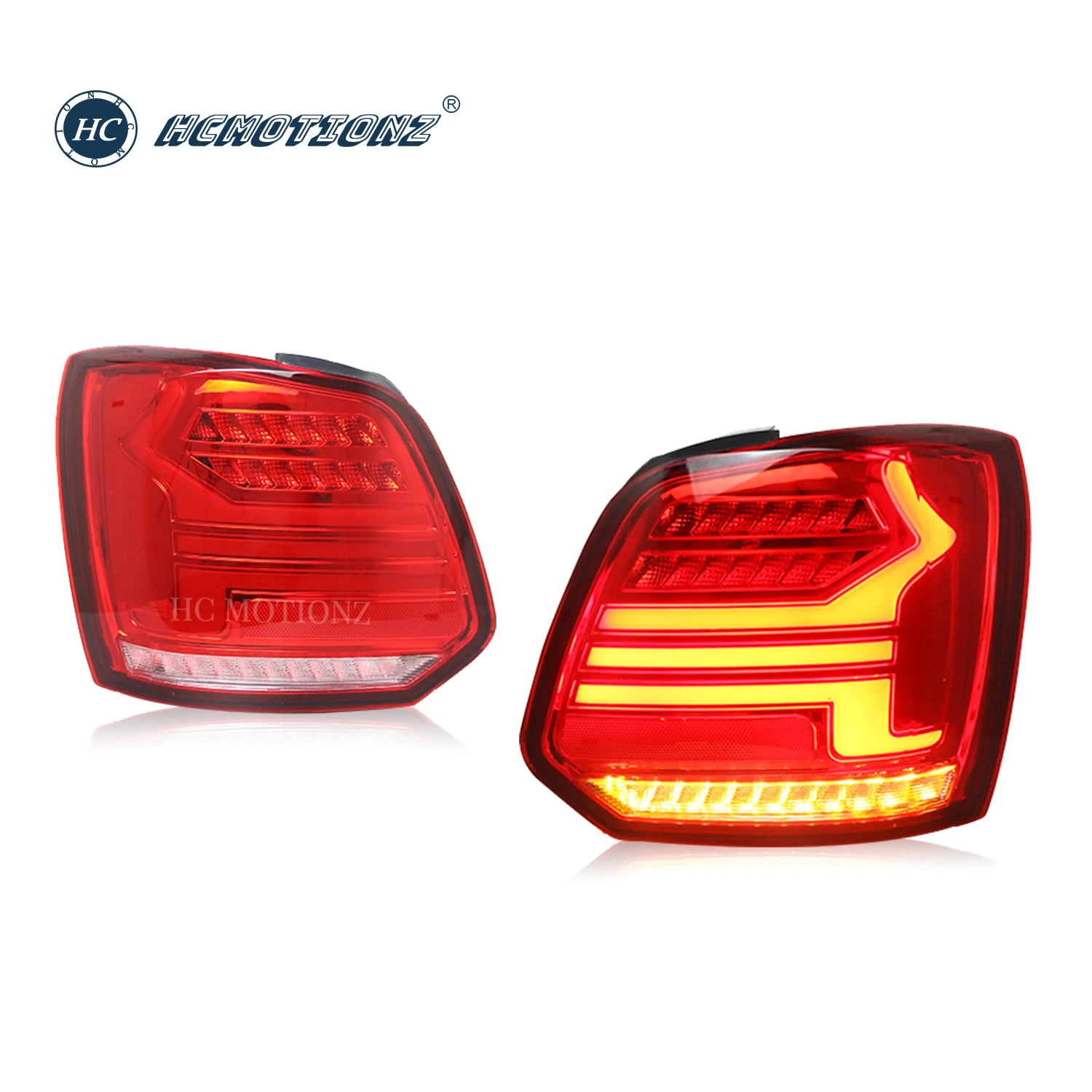 

HCmotion Factory Dynamic Turn Signal Vento Ameo Polo MK5 Vivo Sedan LED Tail Lights 2010-2018 Back Rear Lamps For VW Polo