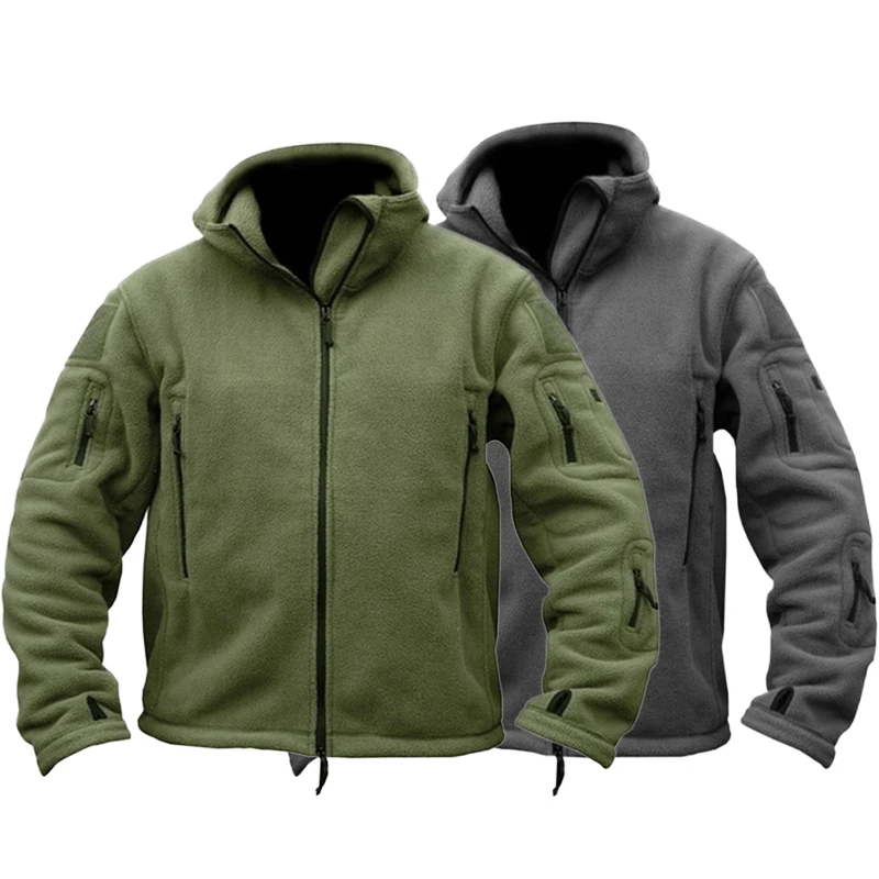 Uniformes militares cálidos de lana para hombres, chaqueta táctica de entrenamiento de caza, ropa de invierno, otoño