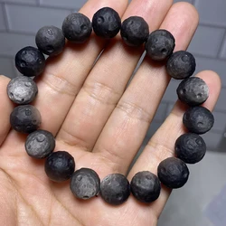 Unit One Bracelet 10mm To 11.5mm Hot Selling Natural Silver Obsidian Gemstone Crystal Healing Planet Bead Bracelet For Gift