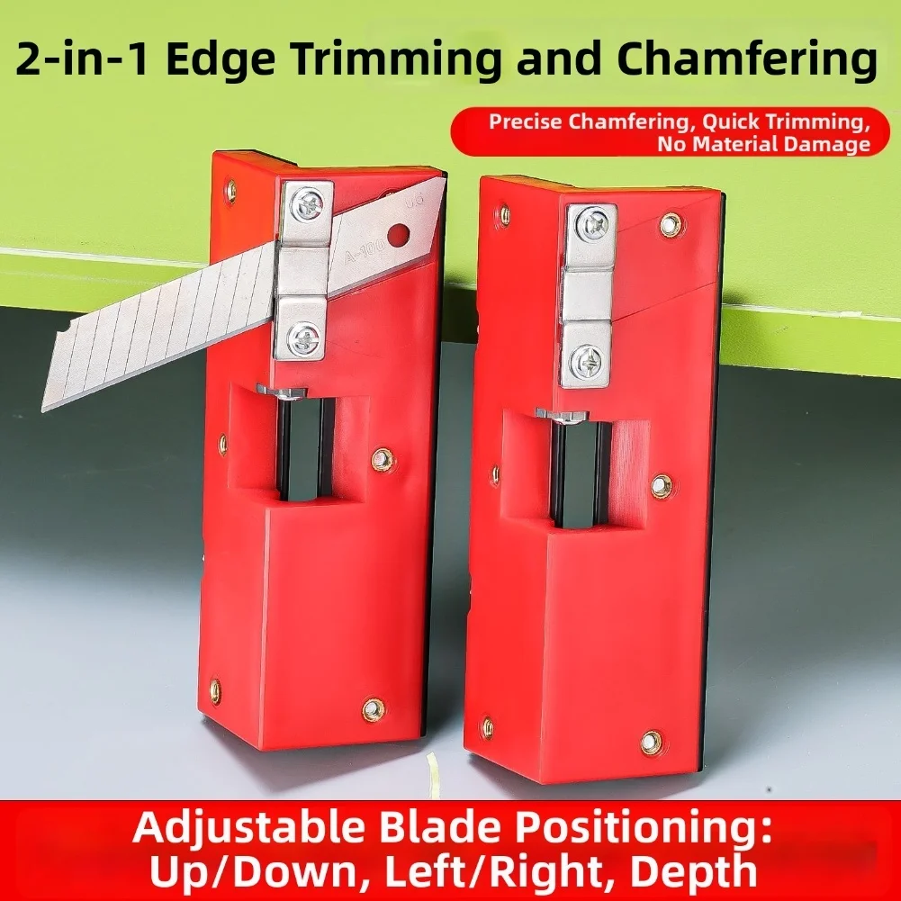 

Multi-Functional 2-in-1 Manual Chamfering ＆Trimming Tool Edge Banding Trimmer Wood Side Banding Machine For Wood Trimming Tool