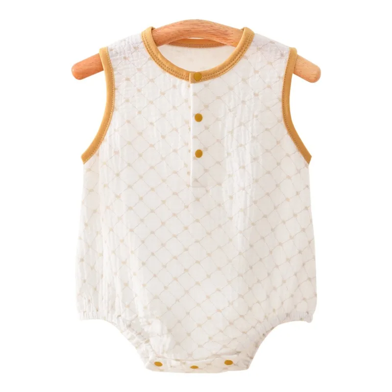 Baby Summer Clothes Camisole Romper A Grade Breathable Gauze Baby Onesie Bodysuit Crawler Summer Outfit