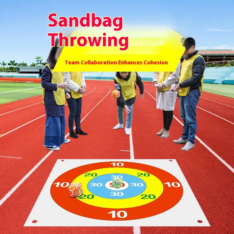 Team Building Outdoor Parent Child Interaction Sandbag Throwing Toy Target Throwing Board Fun Game Props kid Team Training Toys