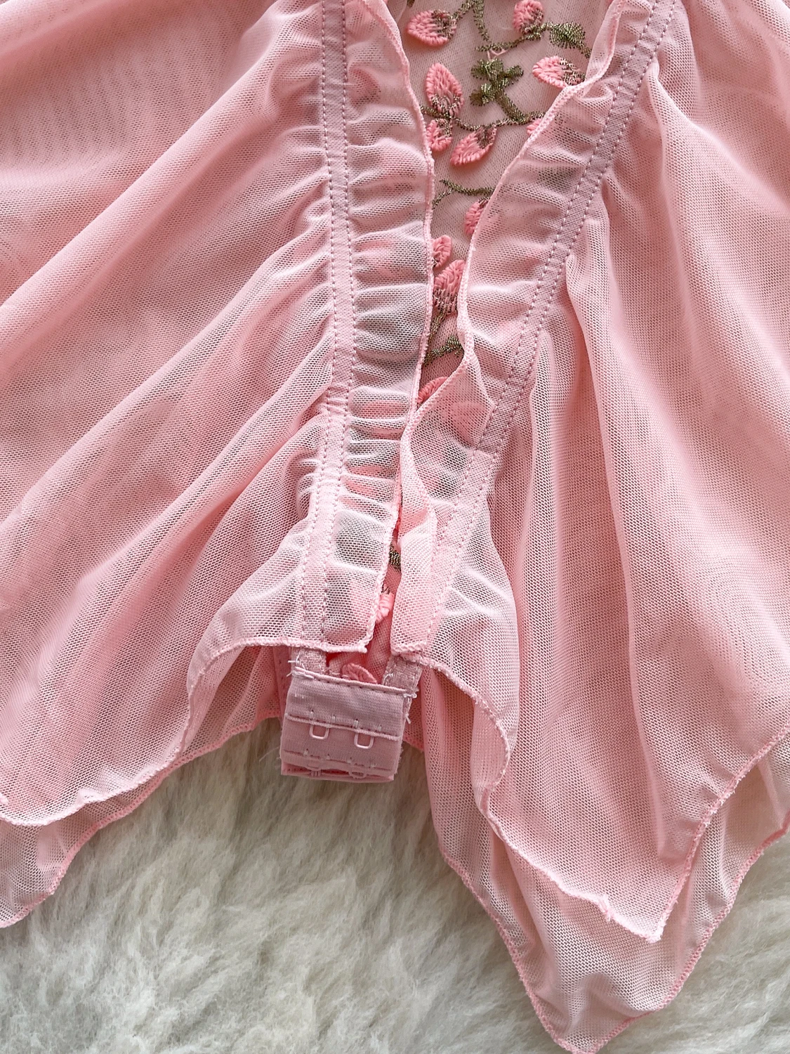 الحلو الثقيلة التطريز كشكش تقليم قطعة واحدة الصيف المرأة عالية الخصر مربوط ort Sve سترة ملابس داخلية مثير تخفيف Sle